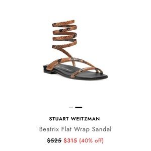 STUART WEITZMAN Beatrix Flat Wrap Sandal